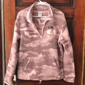 PINK camo pullover